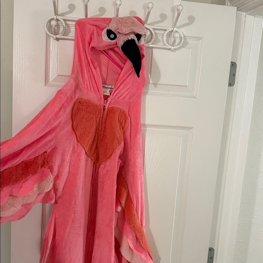 Pink Flamingo Kids Costume Hooded Onesie